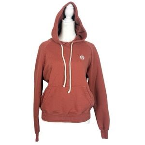 Big Bud Press embroidered sun face hoodie sweatshirt size P/XXS